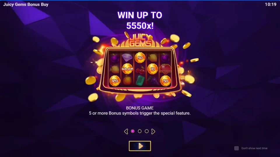 Juicy Gems Bonus Buy — screenshot 1