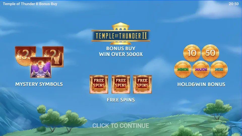 Temple of Thunder II Bonus Buy — screenshot 1