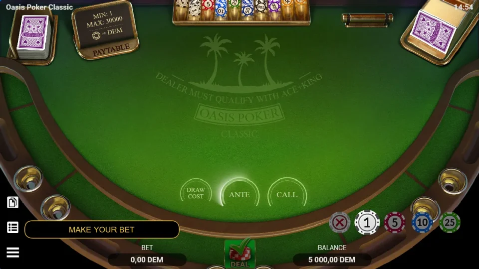Oasis Poker Classic — screenshot 1