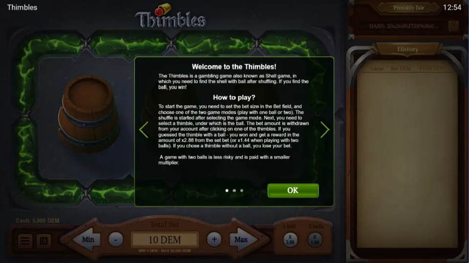 Thimbles — screenshot 1