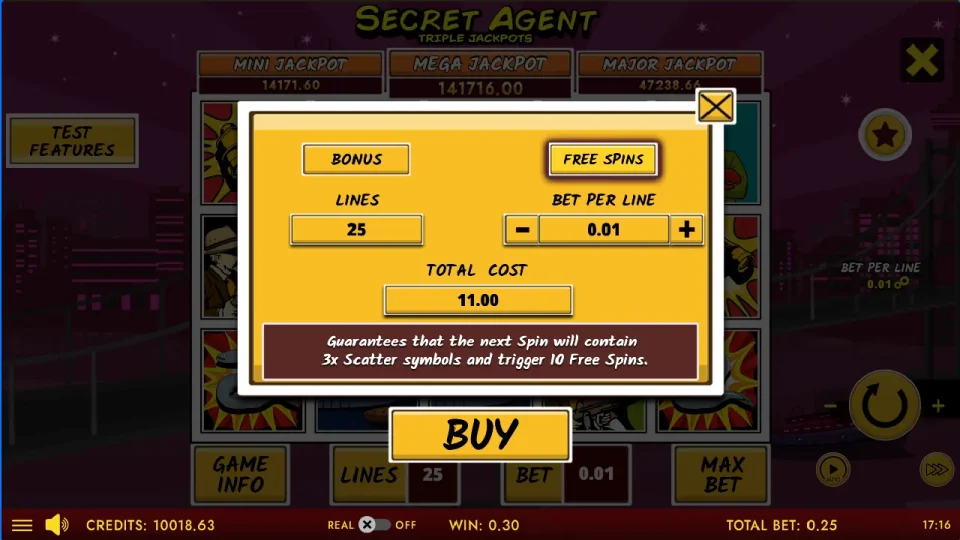 Secret Agent Triple Jackpots — screenshot 8