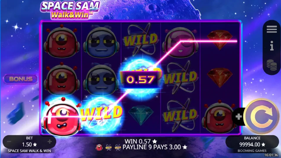 Space Sam Walk & Win — screenshot 3