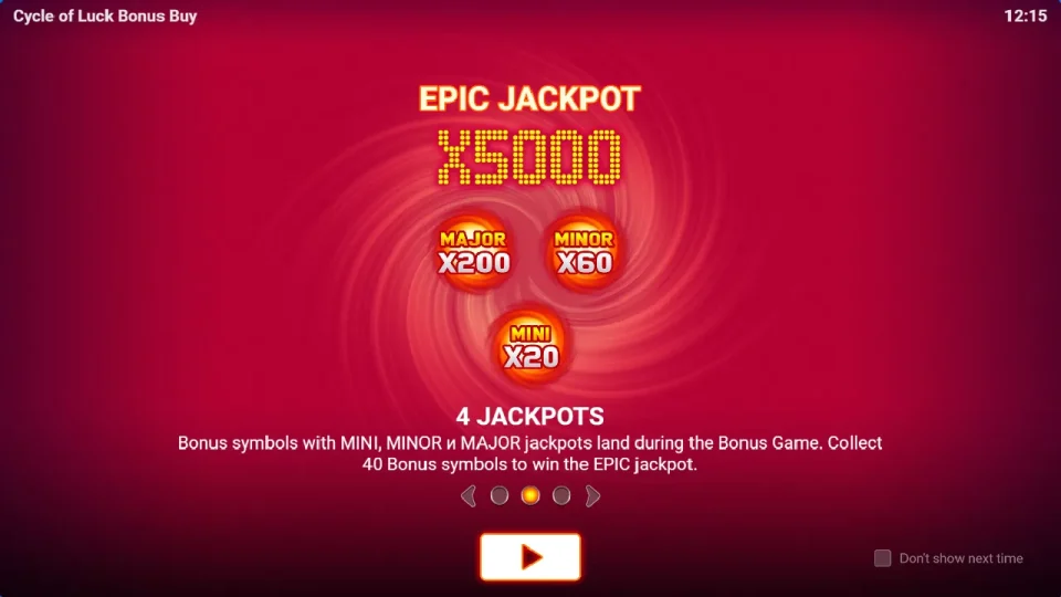 Cycle of Luck Bonus Buy — screenshot 2