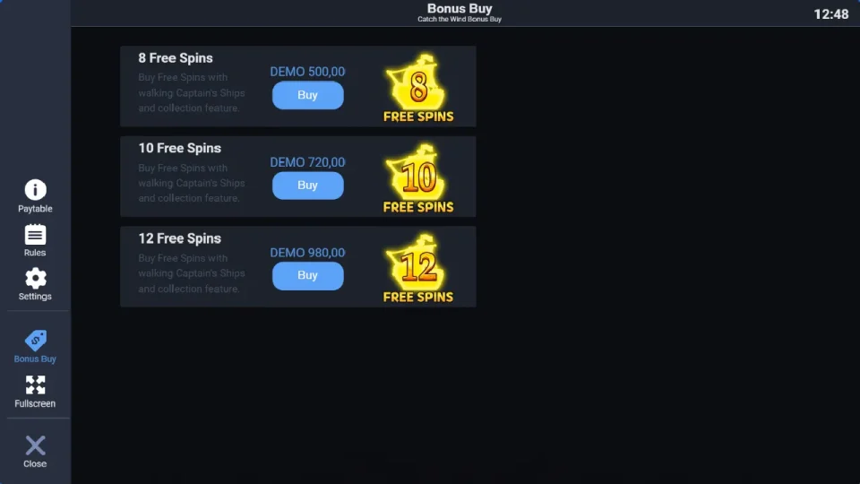 Catch The Wind Bonus Buy — screenshot 2