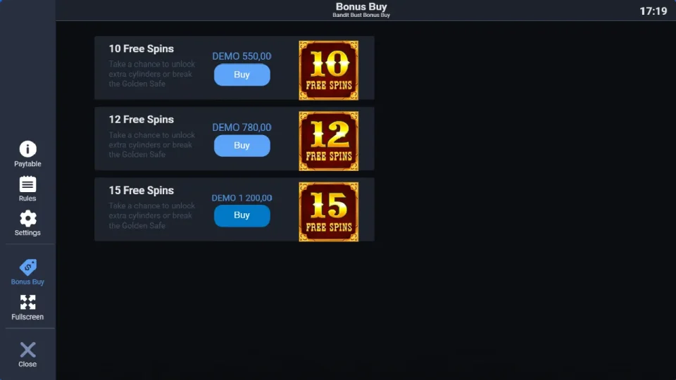 Bandit Bust Bonus Buy — screenshot 5