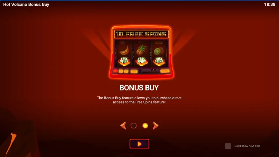 Hot Volcano Bonus Buy — screenshot 2