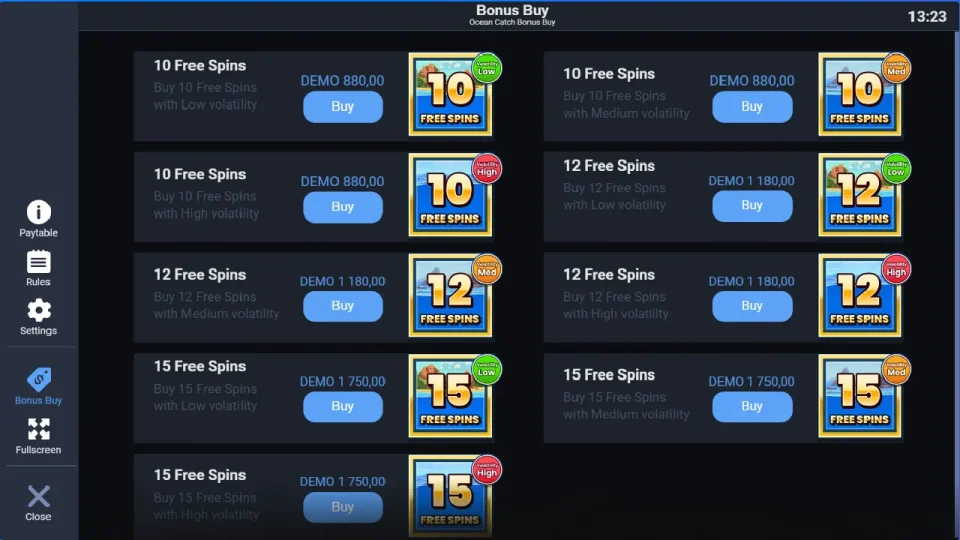 Ocean Catch Bonus Buy — screenshot 2