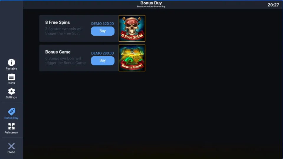 Treasure-snipes Bonus Buy — screenshot 2