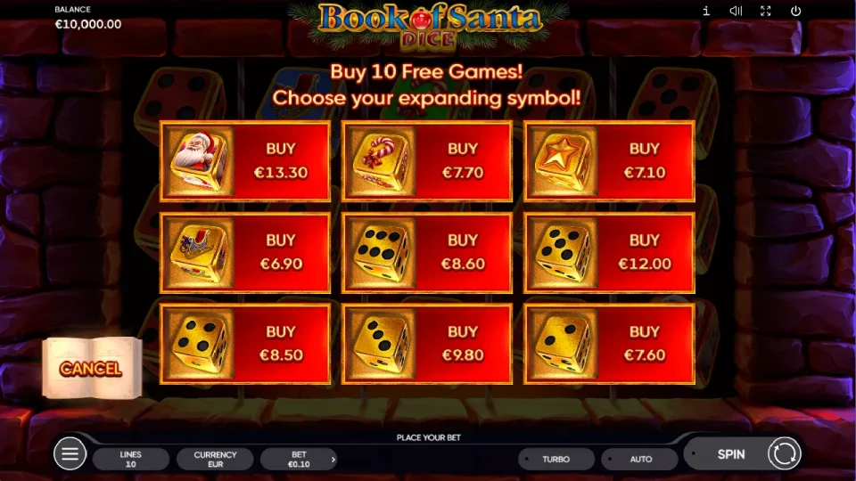 Book of Santa Dice — screenshot 2