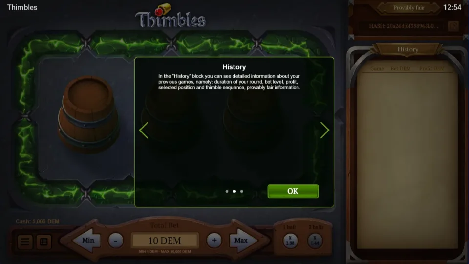 Thimbles — screenshot 2