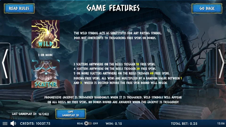 Reels of Zeus – Godlike Hold and Win — screenshot 2