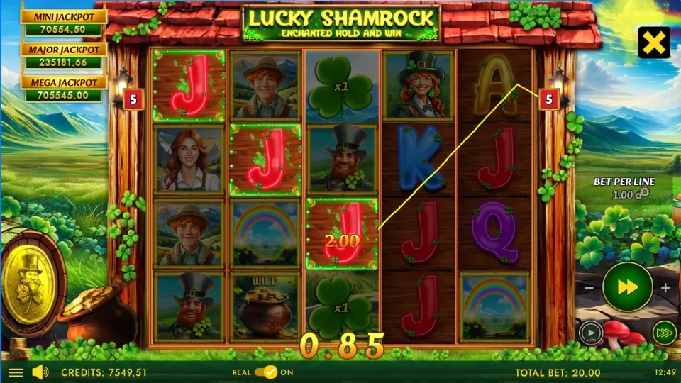 Lucky Shamrock – Enchanted Hold and Win — screenshot 2