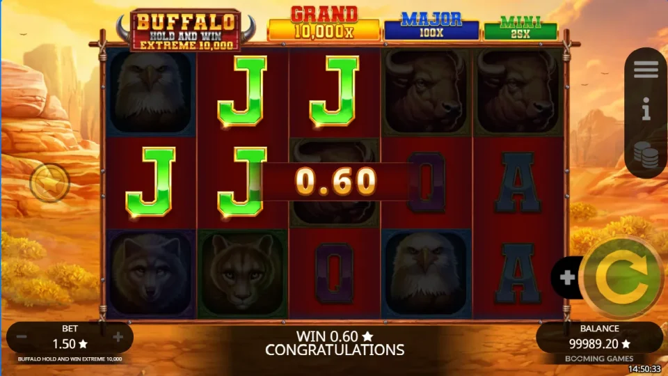 Buffalo Hold and Win Extreme 10,000 — screenshot 4