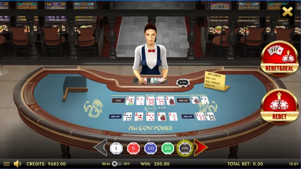 Pai Gow Poker Heads-Up 3D Dealer Deluxe — screenshot 4