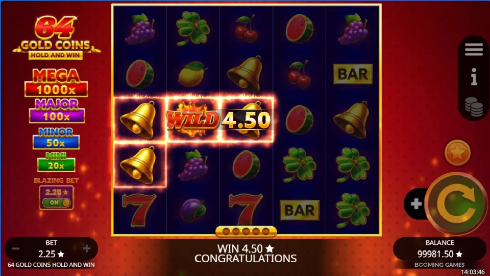64 Gold Coins Hold and Win — screenshot 4