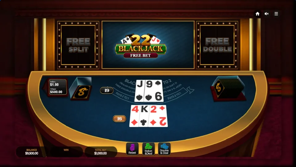 22 Blackjack – Free Bet — screenshot 4