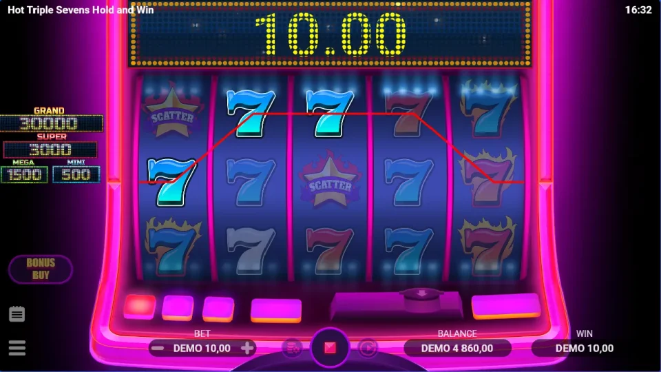 Hot Triple Sevens Hold & Win — screenshot 4