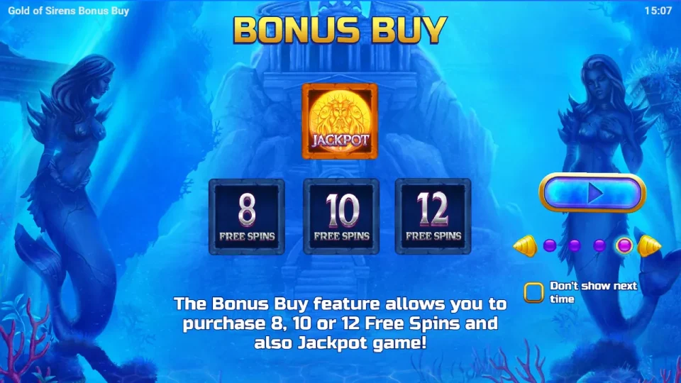 Gold of Sirens Bonus Buy — screenshot 2