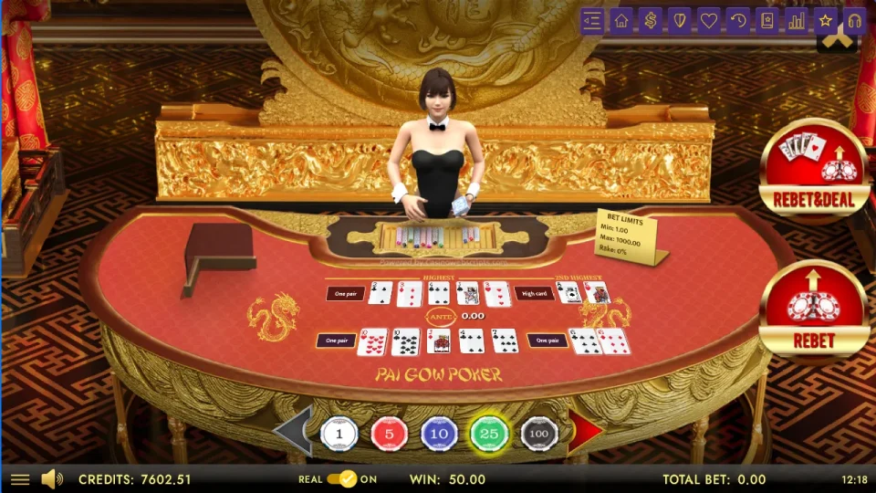 Pai Gow Poker Heads-Up 3D Dragon Edition — screenshot 4