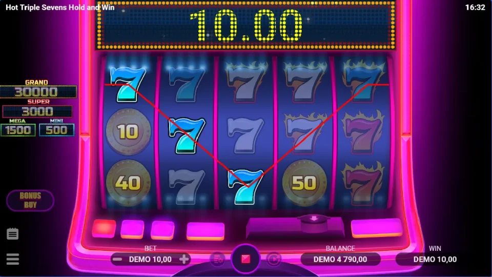 Hot Triple Sevens Hold & Win — screenshot 5