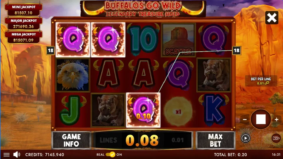 Buffalos Go Wild – Legendary Treasure Hold — screenshot 4