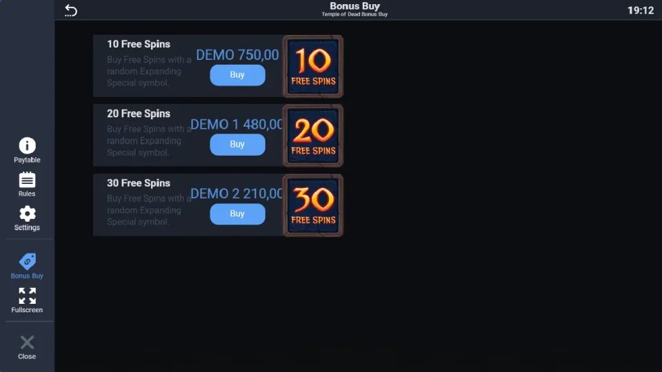 Temple of Dead Bonus Buy — screenshot 6