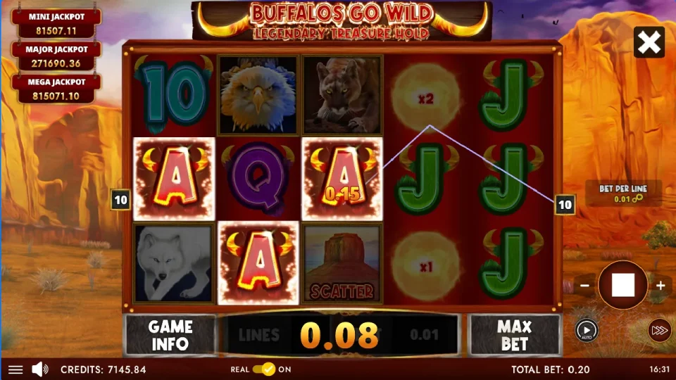 Buffalos Go Wild – Legendary Treasure Hold — screenshot 5