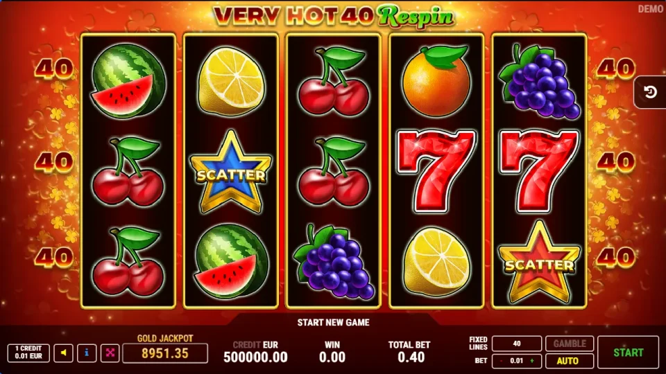Very Hot 40 Respin — screenshot 1