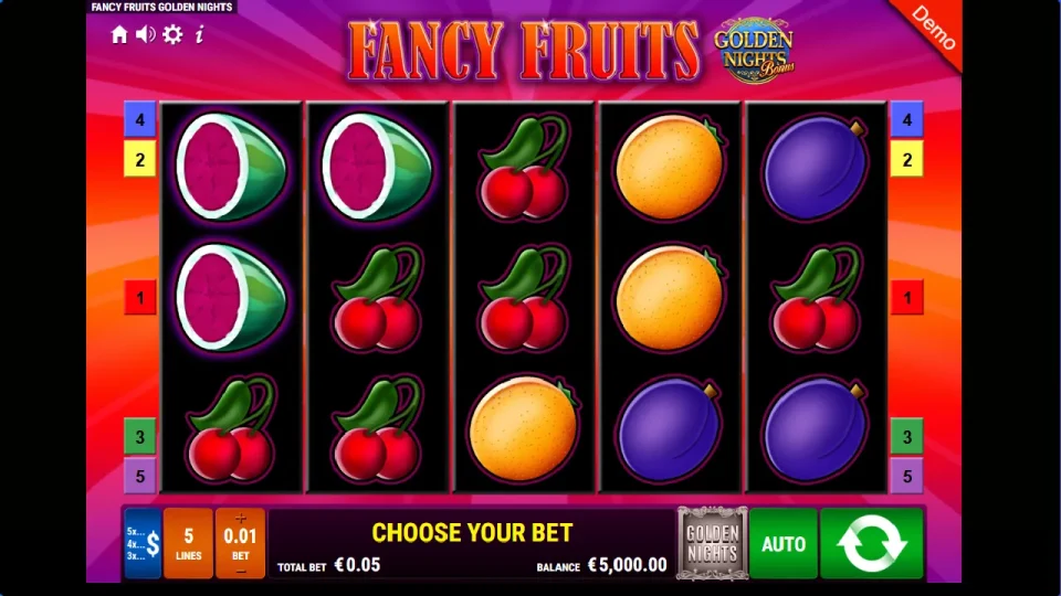 Fancy Fruits Golden Nights Bonus — screenshot 1