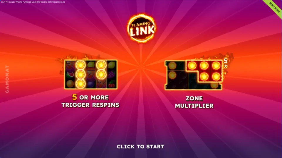 Fancy Fruits Flaming Link — screenshot 1