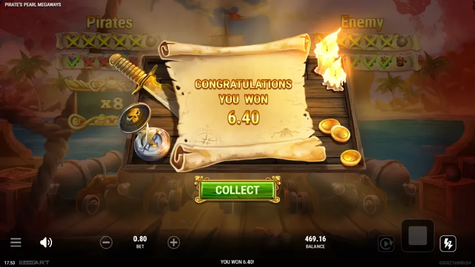 Pirate’s Pearl Megaways — screenshot 1