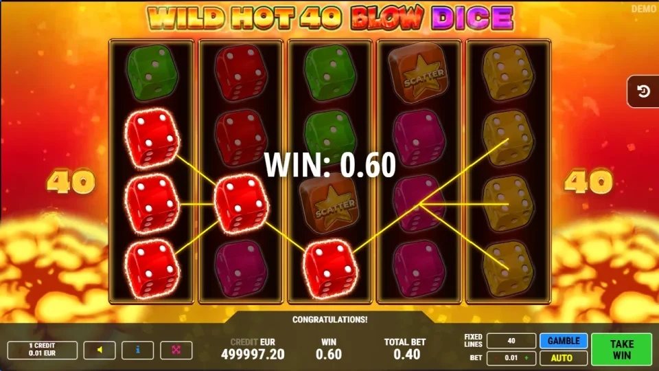 Wild Hot 40 Blow Dice — screenshot 2