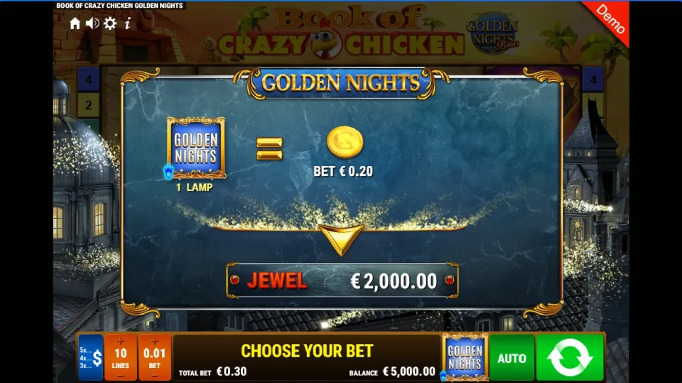 Book of Crazy Chicken Golden Nights Bonus — screenshot 2