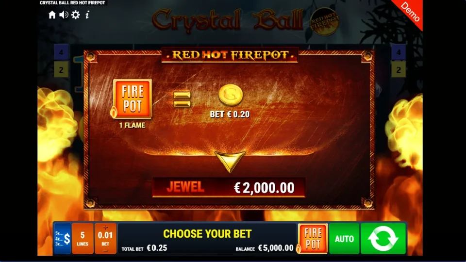 Crystal Ball Red Hot Firepot — screenshot 2