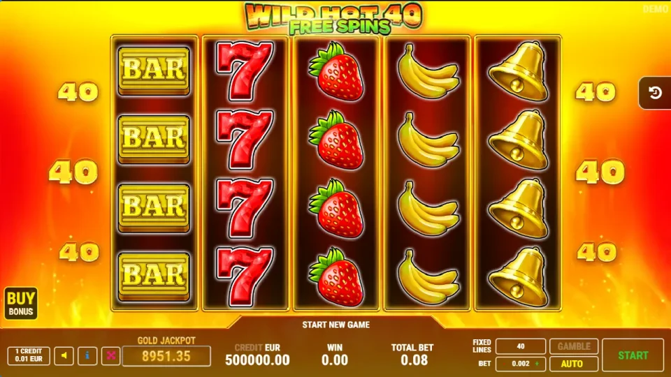 Wild Hot 40 Free Spins — screenshot 2