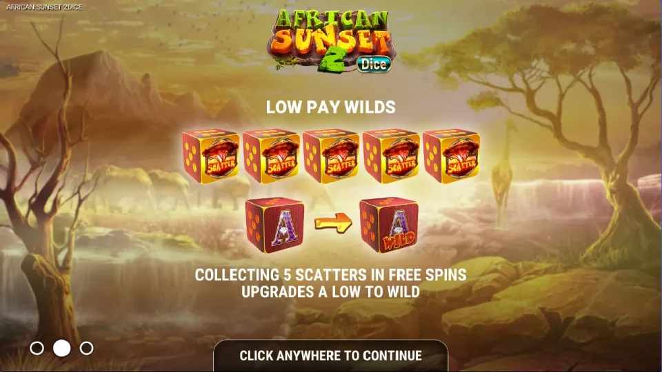 African Sunset 2 Dice — screenshot 2