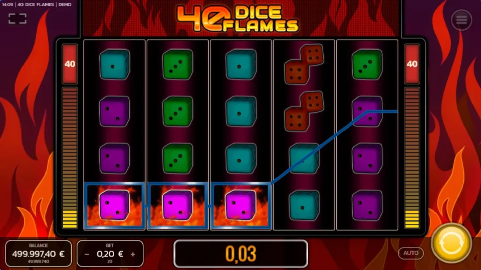 40 Dice Flames — screenshot 2