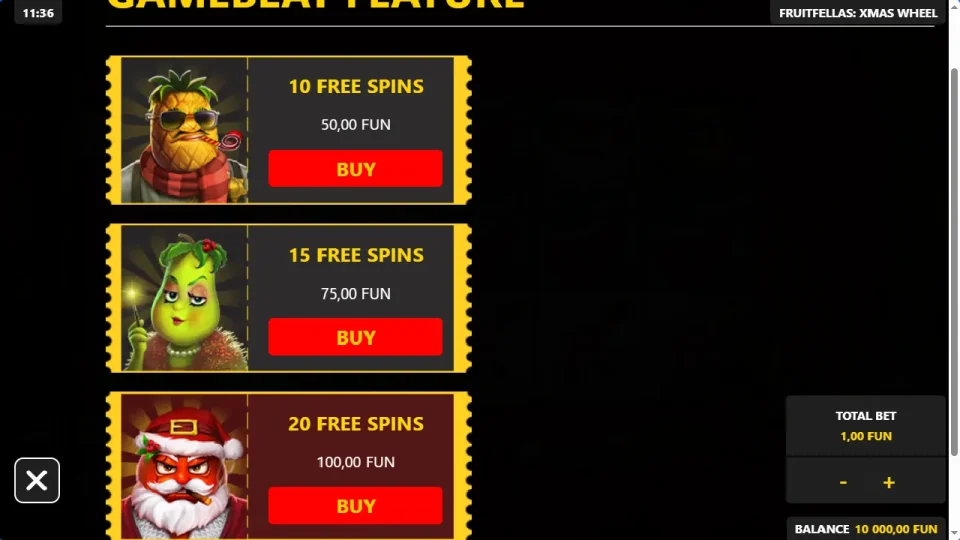 Fruitfellas Xmas Wheel — screenshot 4
