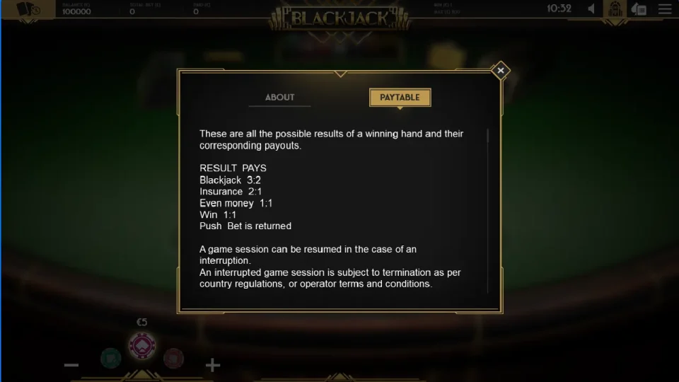 Blackjack Multihand — screenshot 1