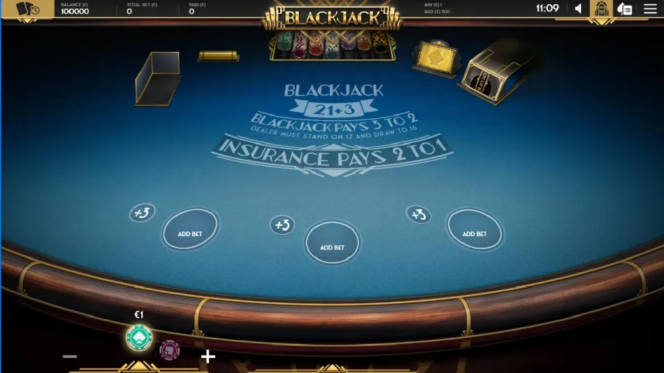Blackjack 21+3 Multihand — screenshot 1