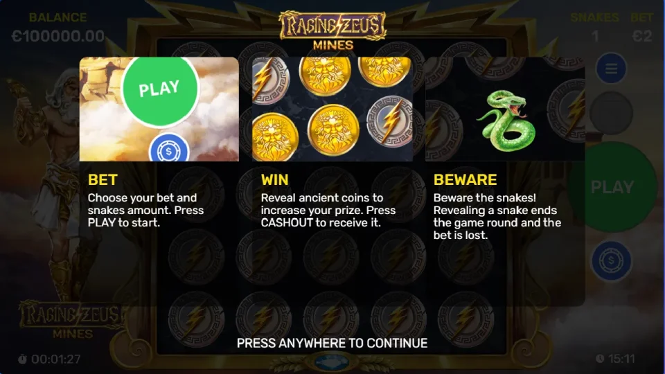 Raging Zeus Mines — screenshot 1