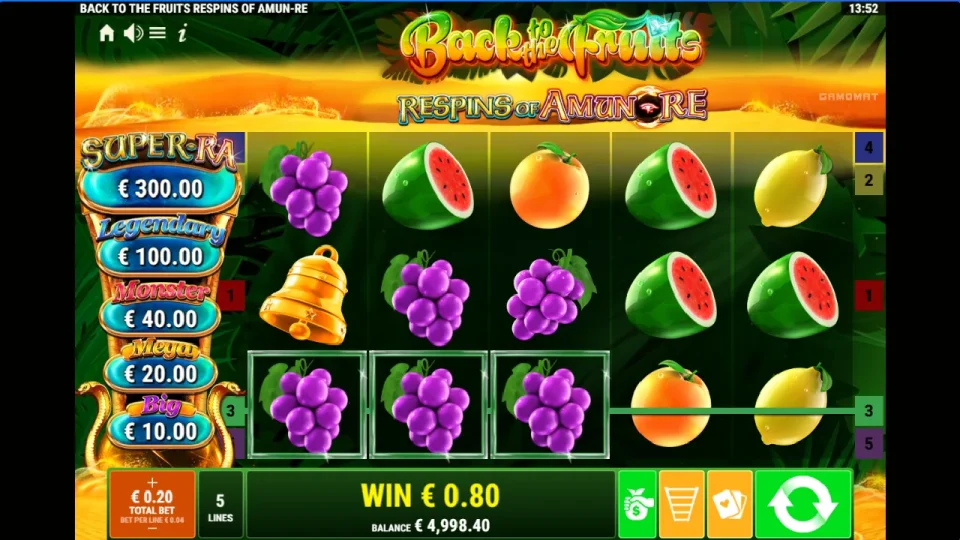 Back to the Fruits Respins of Amun-Re — screenshot 4