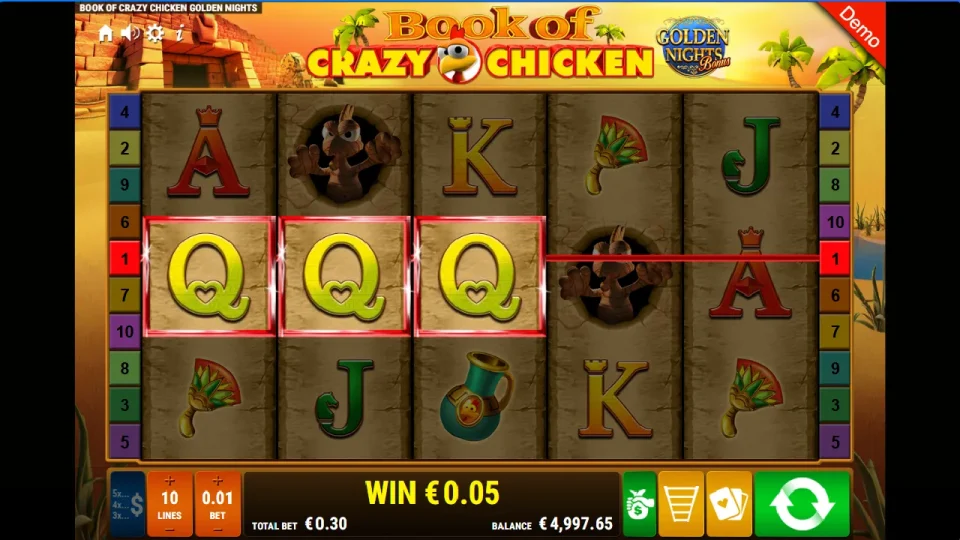 Book of Crazy Chicken Golden Nights Bonus — screenshot 4
