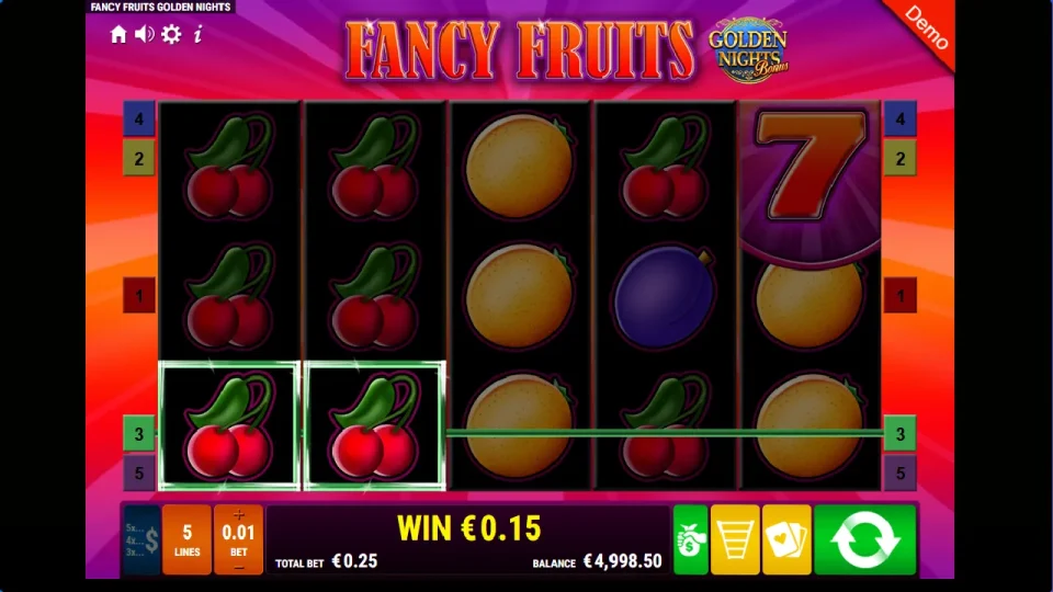 Fancy Fruits Golden Nights Bonus — screenshot 3