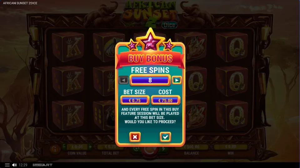 African Sunset 2 Dice — screenshot 4