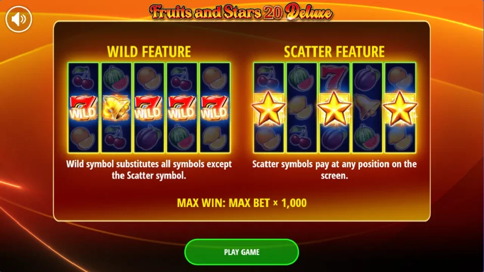 Fruits and Stars 20 Deluxe — screenshot 1