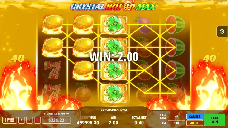 Crystal Hot 40 Max — screenshot 3