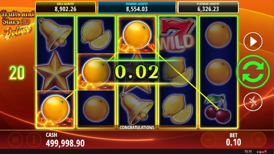Fruits and Stars 20 Deluxe — screenshot 3