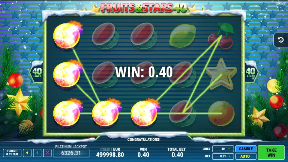 Fruits and Stars 40 Christmas — screenshot 2