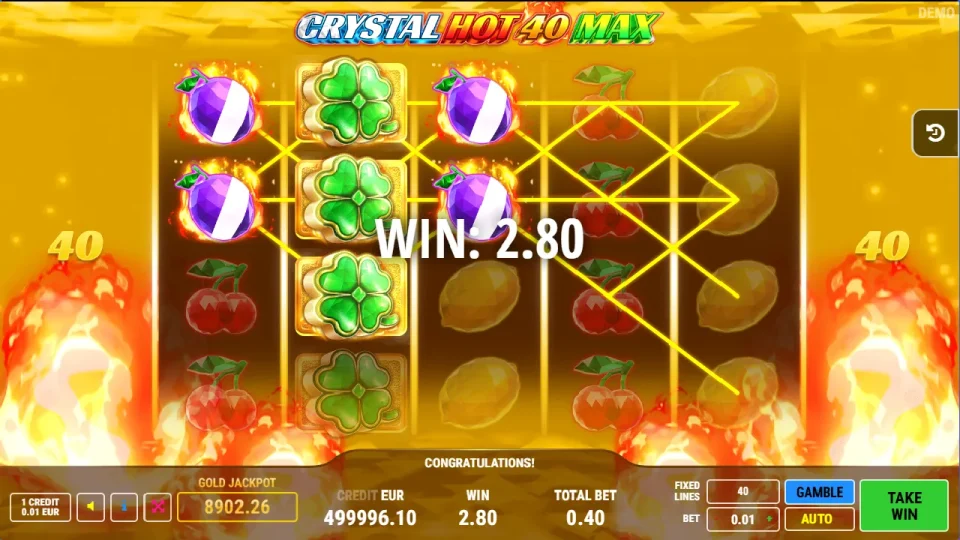 Crystal Hot 40 Max — screenshot 4